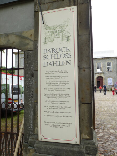 Geschichte Schloss Dahlen