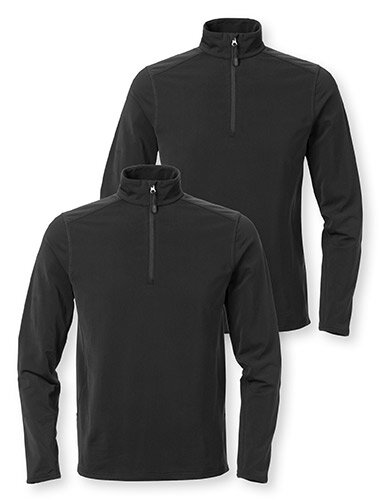 sweatshirt half zip superstretch sporty low weight