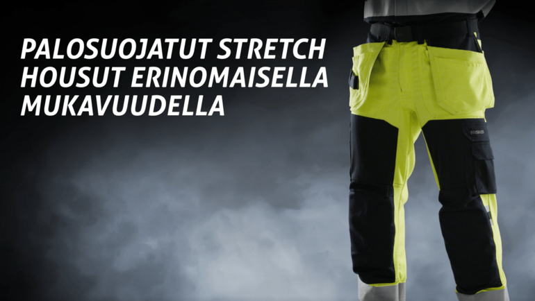 Fristads palosuojatut rakentajan stretch housut