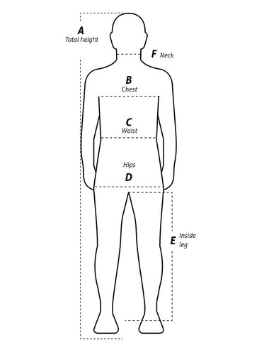 Boiler Suit Size Chart