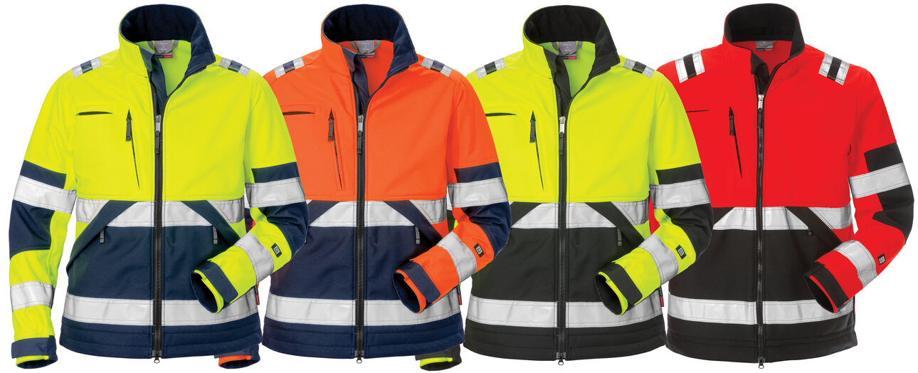 High vis soft shell jacket woman 4183 WYH