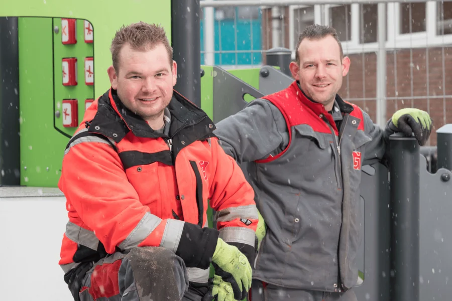 Griekspoor medewerker aan het werk in Fristads werkkleding