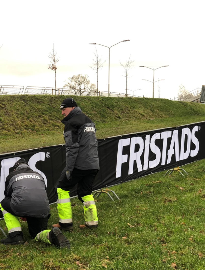 Parcours bouwers op de GP Adrie van der Poel in Hoogerheide