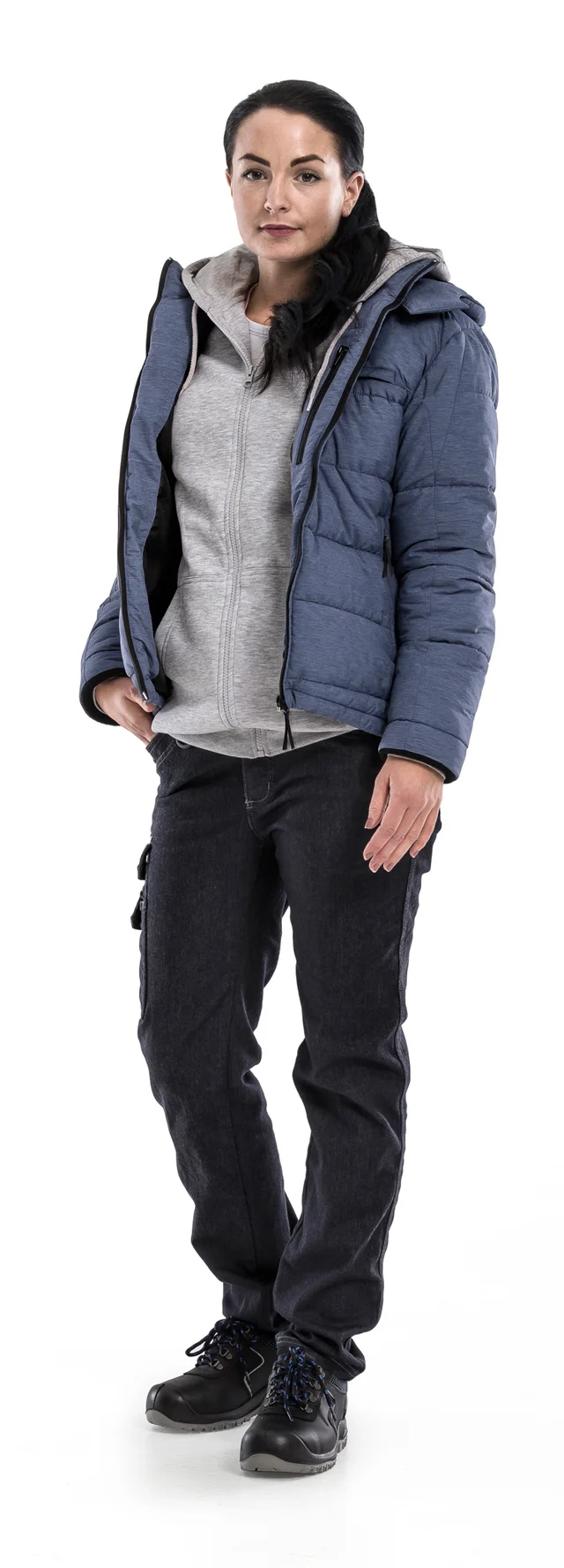 Image de modèle - Acode WindWear Veste d'hiver 4018 MEL - Pantalon d'artisan stretch femmes 2506 DCS