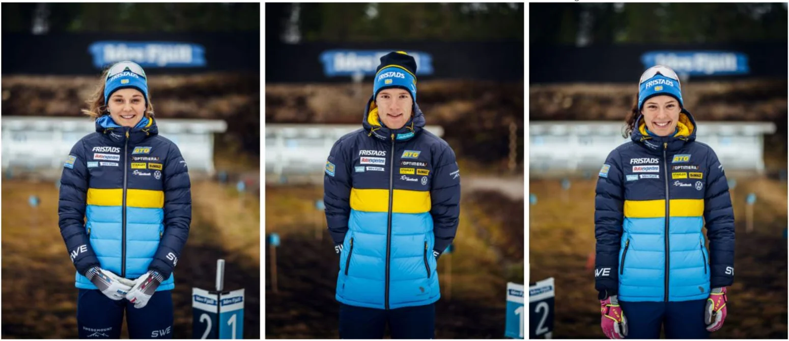 Stina Nillson, Sebastian Samuelsson, Hanna Öberg Fristads Svenska Skidskytteförbundet